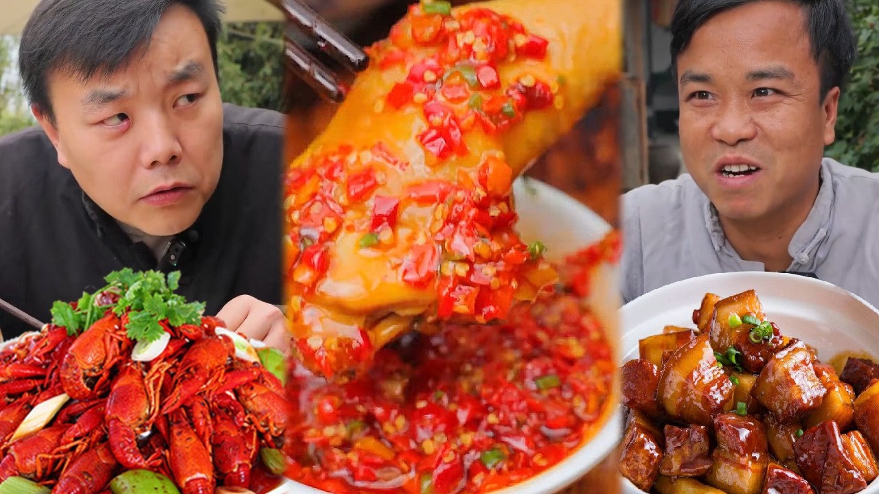 鸭老板轻松拿捏了大壮，居然偷藏烧鸡，老谋深算啊  #农村美食#吃播#辣椒酱#抖音美食#tiktok#美食盲盒#spicy