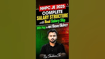 🤑NHPC JE Salary 2025 with Real Salary Slip #nhpcrecruitment2025 #ytshorts #shortsfeed #shortsviral