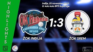 FK ŽELEZNIČAR Inđija - OFK KIKINDA (Highlights) [18.11.2023