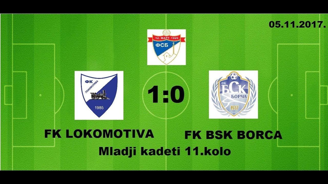 Mladji kadeti...FK LOKOMOTIVA - FK BSK BORCA 1:0 Drugo poluvreme