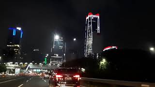 Video test Samsung A7 (tol dalam kota di malam hari)