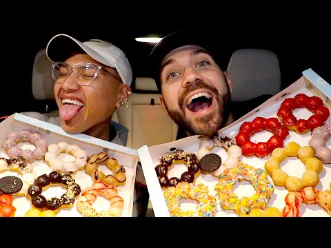 late night mochi donut mukbang with reggie (come chill w us)
