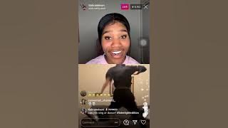 Guy dances to Work Bitch by Britney Spears and does death drop - TiahraNelson Instagram Live