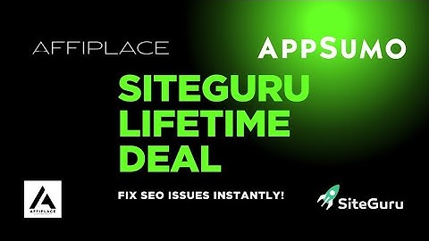 SiteGuru Lifetime Deal 2025 – Best SEO Audit Tool You Must Try!