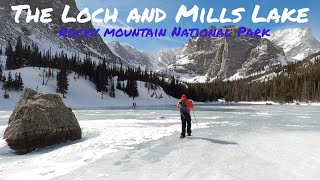 Winter hike to The Loch and Mills Lake | Rocky Mountain National Park