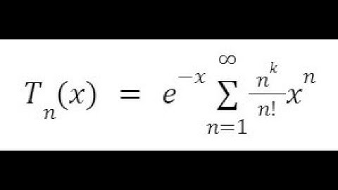 Touchard Polynomials Taylor Maclaurin SERIESSUM LINEST Polynomial Regression in Google Sheets