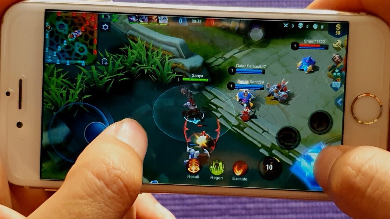 iPhone 6 gaming test mobile legend in 2020 - YouTube