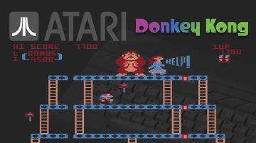 Donkey Kong 🕹 ATARI XL / XE Gameplay Playthrough Retro HD