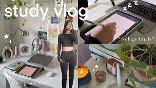STUDY VLOG 🎧 finals szn, setting up 2023 goals, food dates &amp; working out