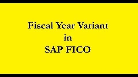 Fiscal Year Variant and Assigning it to Company Code | Class 3