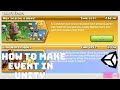 How to make Event Like Clash of Clans in Unity - 2021 | Part - 1 | Using Firebase Firestore