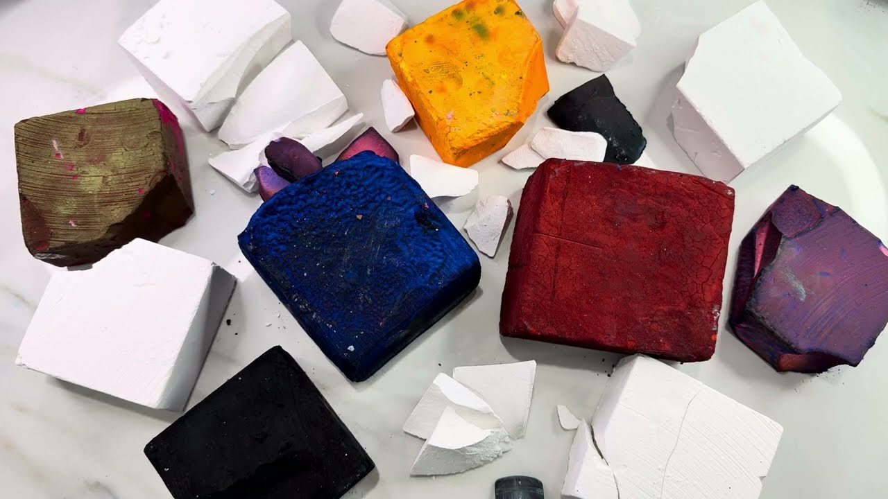 Deep Dyed Soft and Unpolished Blocks | Thank you @ZINNIAASMR ♥️