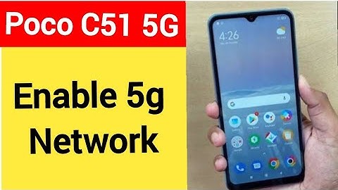 How to enable 5G network, Poco C51 5G me 5G network Kaise chalayen
