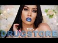 FULL FACE OF DRUGSTORE MAKEUP TUTORIAL! COVERGIRL, MAYBELLINE, L'OREAL, MILANI & MORE!