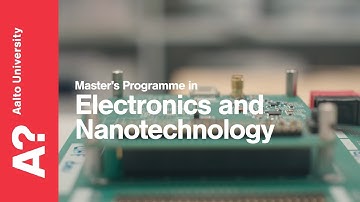 Electronics and Nanotechnology | Aalto University