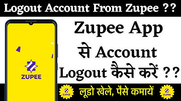 How To Logout Account From Zupee App | Zupee App Se Account Logout Kaise Kare | Technical Gyan