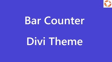 Divi Bar Counter Module in WordPress