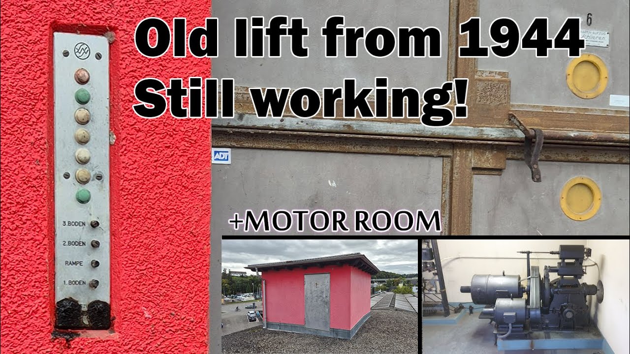 Подвальный лифт 1944 года — всё ещё работает! + Экскурсия по машинному отделению
