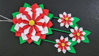 Unique Flower Wall Hanging Ideas | Paper Craft | Quick Paper Craft for Home Decoration | Easy Craft