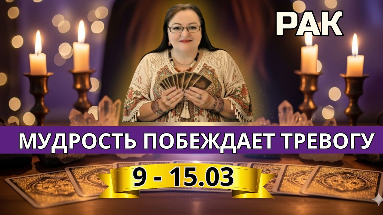 Рак, перестань накручивать себя! Что реально ждёт тебя 9–15 марта 2026. Расклад Таро на неделю