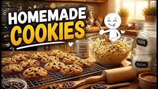 Homemade Cookies in a Cozy Kitchen   Relaxing Satisfying 2D Animation