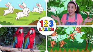 Learn Animal Names & Counting | 23 Min Toddler Learning Video