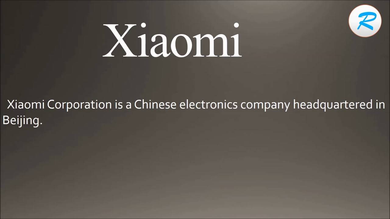 How to pronounce Xiaomi YouTube