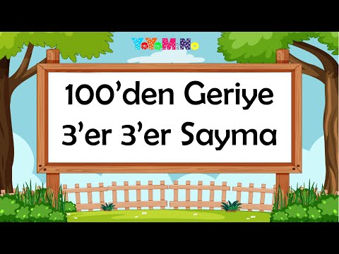 100'den Geriye 3'er 3'er Sayma | Geriye Doğru Sayma | Ritmik Sayılar | Mino Öğretiyor