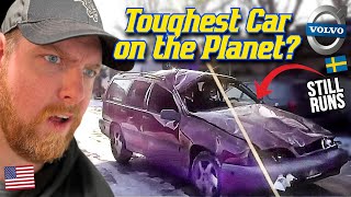 American Reacts To What Does It Take To Kill A Volvo? I Want One Now