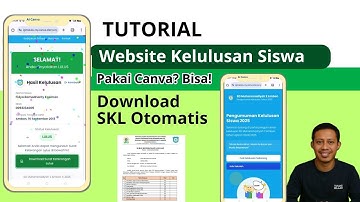 Membuat Website Pengumuman Kelulusan Siswa di Canva AI, Otomatis Download SKL