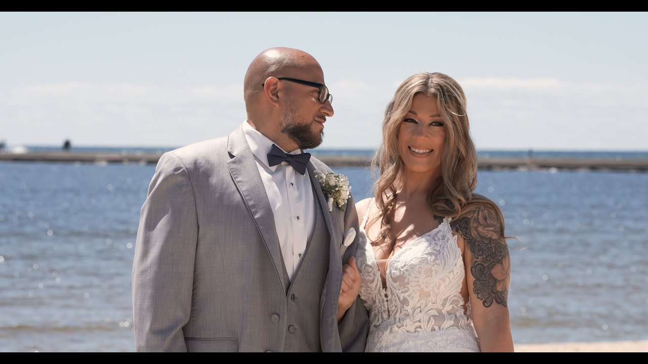 A Stunning Lake Michigan Wedding Highlight | Rafael and Toni | The Lake House, Ludington, MI