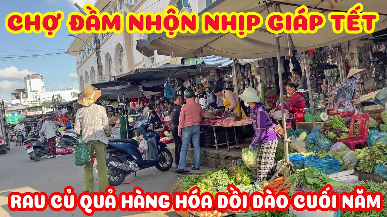 NHA TRANG HÔM NAY NẮNG ĐẸP CUỐI NĂM - CHỢ ĐẦM NHỘN NHỊP GIÁP TẾT