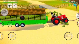 Indian Tractor Trolley Transport Game |Heavy Cargo Tractor Driving Gameplay 2026 | Farming Simulator screenshot 5