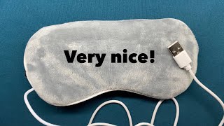 I like this heated sleep mask (unboxing and review)