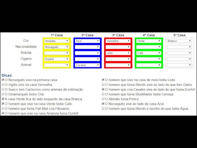 Teste de Einstein - Teste de QI - Racha Cuca