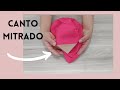 Aprenda outra forma de fazer canto mitrado no guardanapo