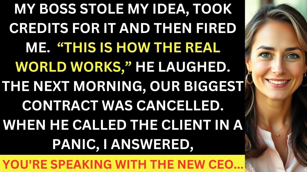 My Boss Stole My Idea And Then Fired Me, But I Had A Surprise Waiting For Him