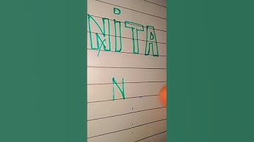 NITA 💯🤔NAME LOGO DESIGN COMMENT YOUR NAME..#shortvideo