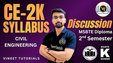 CE2K Syllabus Discussion | Diploma Civil 2nd Semester | Vineet Sir | Vineet Tutorials |