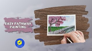 Easy Pathway Painting | Acrylic Painting | For Beginners