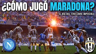 Así la rompió Diego Armando Maradona el día que hizo posible el gol de tiro libre imposible
