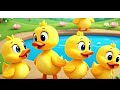 “Counting with Ducks! 🦆 Five Little Ducks Nursery Rhyme”