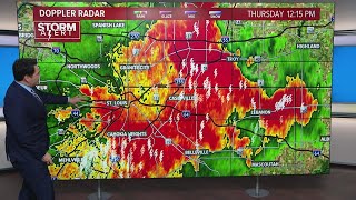 Storm Alert: Tracking the timing of scattered severe thunderstorms Thursday