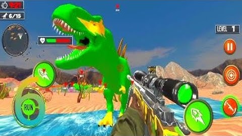 wild dino hunting games android gameplay part - 6
