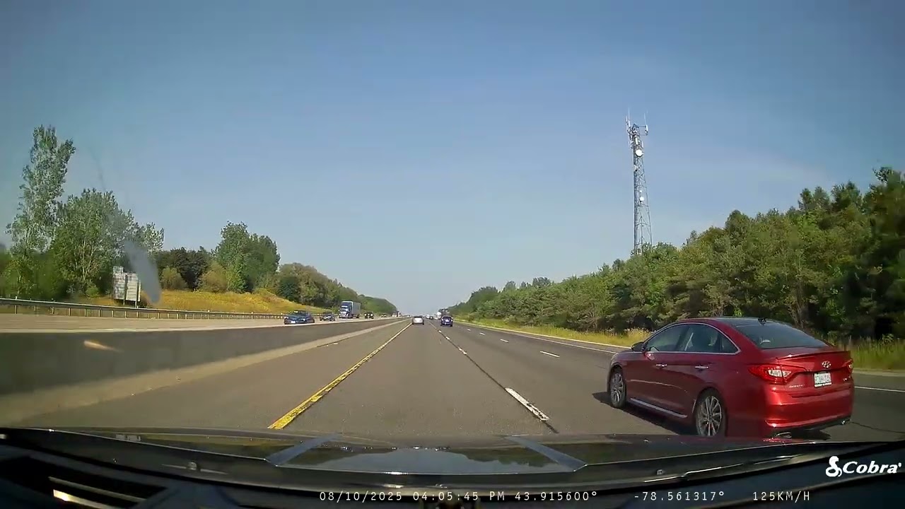 Cobra SC 201 Dual-View Dash Cam Test | Toronto to Ottawa 4K Road Trip