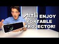 ARTLII ENJOY LED PROJECTOR REVIEW!  (WITH EPIC KEYSTONE ADJUSTMENT!)