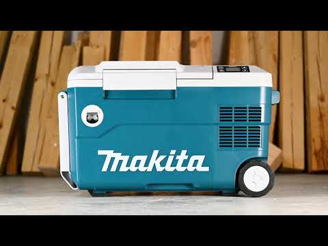 Makita Werkzeug GmbH - Auch für kalte Tage bestens geeignet: Die Akku-Kompressor-Kühl-  und Wärmebox DCW180Z eignet sich auch zum Erwärmen von Speisen und  Getränken auf bis zu 60 ° C. Angetrieben wird