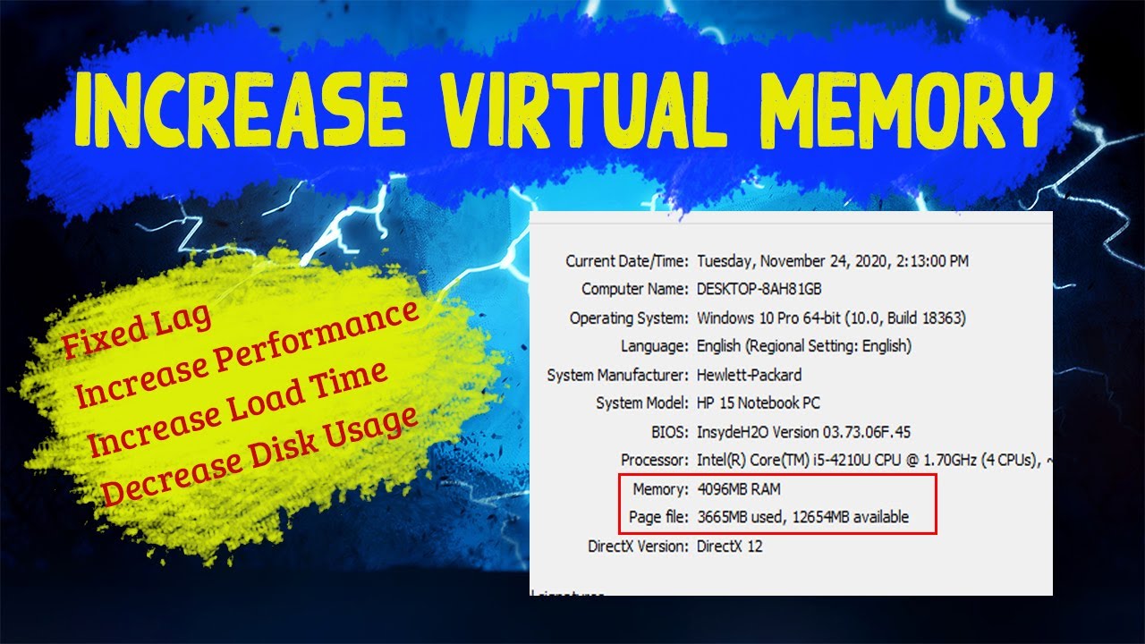 How to increase virtual Memory | Speed Up Pc | Windows - YouTube