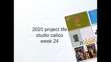 2020 project life process video | studio calico | week 24