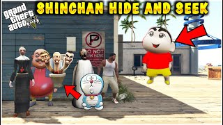 Shinchan And Doraemon Playing Hide And Seek In Gta 5|Part 2|Mr SASI|